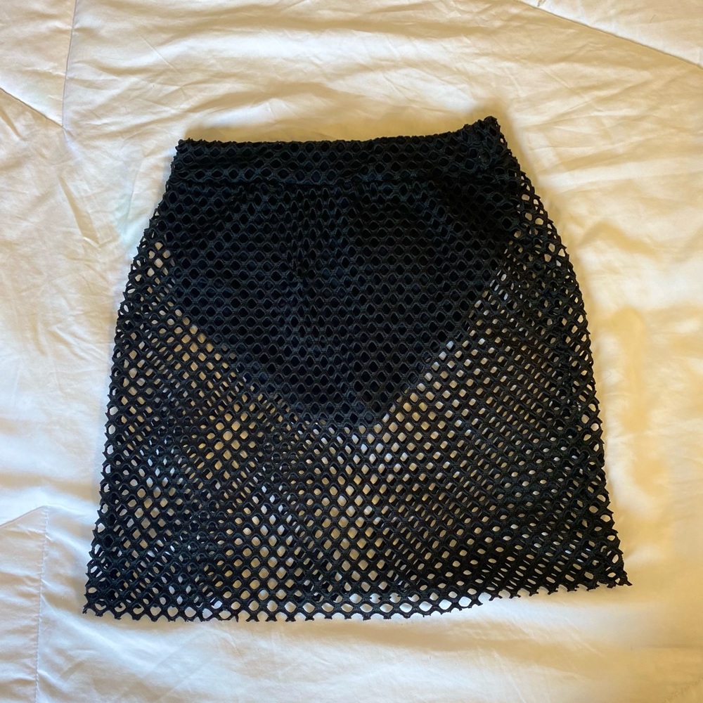 BOOHOO Fishnet Skirt